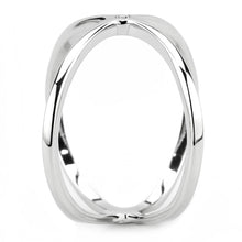 Load image into Gallery viewer, 3W1584 - Rhodium Brass Ring with AAA Grade CZ  in Clear