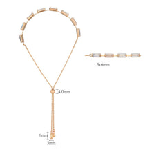 Load image into Gallery viewer, 3W1660 - Rose Gold Brass Bracelet with AAA Grade CZ in Clear