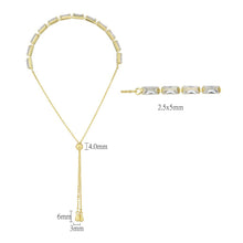Load image into Gallery viewer, 3W1662 - Gold Brass Bracelet with AAA Grade CZ in Clear
