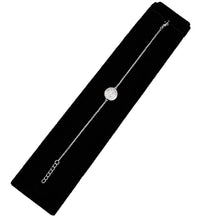 Load image into Gallery viewer, 3W398 - Rhodium Brass Bracelet with AAA Grade CZ  in Clear