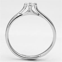 Load image into Gallery viewer, 3W520 - Rhodium Brass Ring with AAA Grade CZ  in Clear