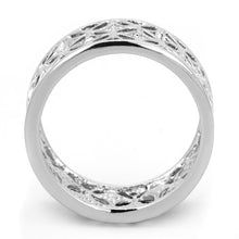 Load image into Gallery viewer, 3W590 - Rhodium Brass Ring with Top Grade Crystal  in Clear