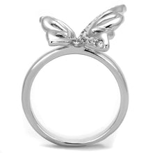 Load image into Gallery viewer, 3W592 - Rhodium Brass Ring with AAA Grade CZ  in Clear