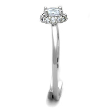 Load image into Gallery viewer, 3W795 - Rhodium Brass Ring with AAA Grade CZ  in Clear