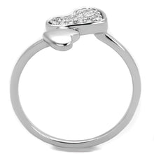 Load image into Gallery viewer, 3W867 - Rhodium Brass Ring with AAA Grade CZ  in Clear