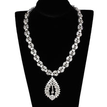 Load image into Gallery viewer, 3W933 - Rhodium Brass Jewelry Sets with AAA Grade CZ  in Clear