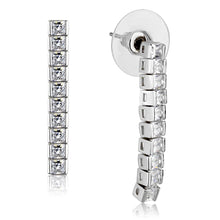 Load image into Gallery viewer, 3W938 - Rhodium Brass Jewelry Sets with AAA Grade CZ  in Clear