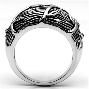 3W064 - Rhodium Brass Ring with No Stone