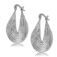 Load image into Gallery viewer, 3W1476 - Rhodium Brass Earrings with No Stone