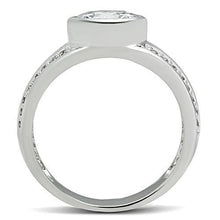 Load image into Gallery viewer, 3W147 - Rhodium Brass Ring with AAA Grade CZ  in Clear