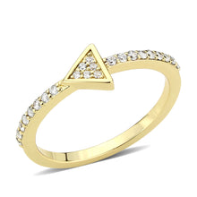 Load image into Gallery viewer, 3W1615 - Flash Gold Brass Ring with AAA Grade CZ in Clear