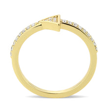 Load image into Gallery viewer, 3W1615 - Flash Gold Brass Ring with AAA Grade CZ in Clear