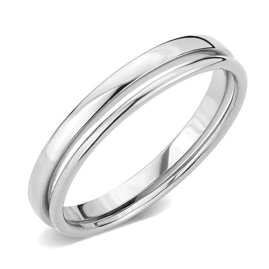3W1625 - Rhodium Brass Ring with No Stone in No Stone