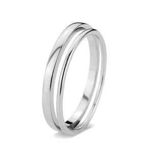 3W1625 - Rhodium Brass Ring with No Stone in No Stone