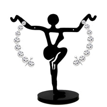 Load image into Gallery viewer, 3W1635 - High polished (no plating) Stainless Steel Earring with Top Grade Crystal in Clear