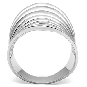 3W168 - Rhodium Brass Ring with No Stone