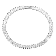 Load image into Gallery viewer, 3W1700 - Rhodium Brass Bracelet with AAA Grade CZ in Clear