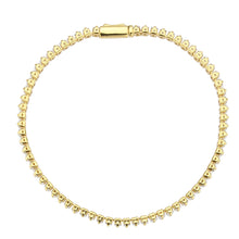 Load image into Gallery viewer, 3W1701 - Gold Brass Bracelet with AAA Grade CZ in Clear