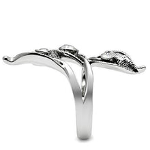 Load image into Gallery viewer, 3W193 - Rhodium Brass Ring with Top Grade Crystal  in Clear