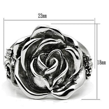 Load image into Gallery viewer, 3W210 - Rhodium Brass Ring with AAA Grade CZ  in Clear
