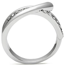 Load image into Gallery viewer, 3W216 - Rhodium Brass Ring with Top Grade Crystal  in Clear