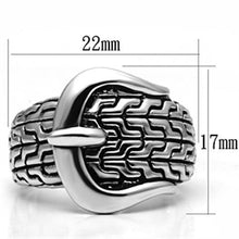 Load image into Gallery viewer, 3W238 - Rhodium Brass Ring with No Stone