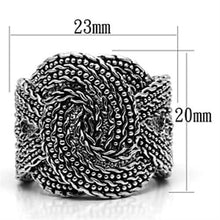 Load image into Gallery viewer, 3W248 - Rhodium Brass Ring with No Stone
