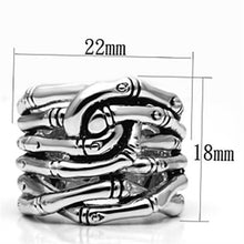 Load image into Gallery viewer, 3W253 - Rhodium Brass Ring with No Stone