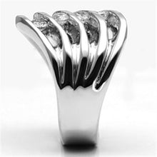 Load image into Gallery viewer, 3W265 - Rhodium Brass Ring with AAA Grade CZ  in Clear