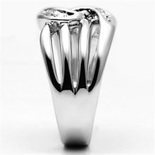 Load image into Gallery viewer, 3W272 - Rhodium Brass Ring with AAA Grade CZ  in Clear