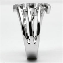 Load image into Gallery viewer, 3W285 - Rhodium Brass Ring with AAA Grade CZ  in Clear