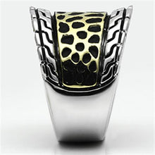 Load image into Gallery viewer, 3W296 - Reverse Two-Tone Brass Ring with No Stone