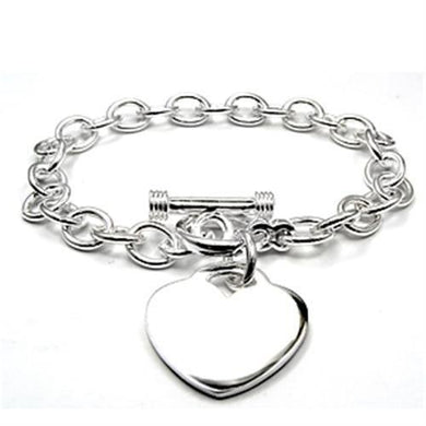 6X353 - High-Polished 925 Sterling Silver Bracelet with No Stone