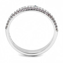Load image into Gallery viewer, DA232 - High polished (no plating) Stainless Steel Ring with AAA Grade CZ  in Multi Color