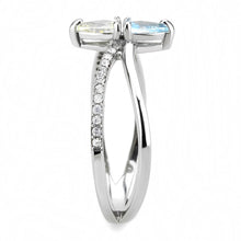 Load image into Gallery viewer, DA271 - High polished (no plating) Stainless Steel Ring with AAA Grade CZ  in Multi Color