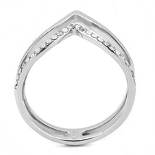 Load image into Gallery viewer, DA308 - No Plating Stainless Steel Ring with AAA Grade CZ  in Clear
