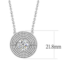 Load image into Gallery viewer, DA335 - No Plating Stainless Steel Necklace with AAA Grade CZ  in Clear