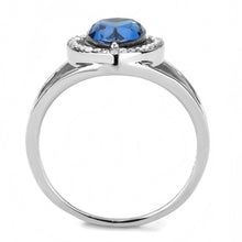 Load image into Gallery viewer, DA349 - High polished (no plating) Stainless Steel Ring with Top Grade Crystal  in Montana