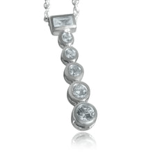 Load image into Gallery viewer, LOAS1371 - Rhodium Plating 925 Sterling Silver Chain Pendant with AAA CZ in Clear