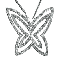 Load image into Gallery viewer, LOAS1374 - Rhodium Plating 925 Sterling Silver Chain Pendant with Crystal in Clear