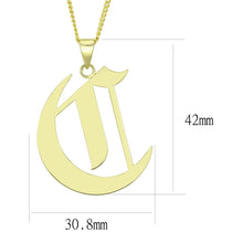 Load image into Gallery viewer, LO228 - Gold Brass Chain Pendant with No Stone