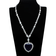 Load image into Gallery viewer, LO2327 - Rhodium Brass Jewelry Sets with AAA Grade CZ  in Amethyst