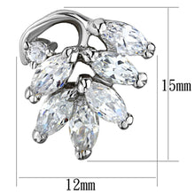 Load image into Gallery viewer, LO3291 - Rhodium Brass Jewelry Sets with AAA Grade CZ  in Clear