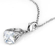 Load image into Gallery viewer, LO3491 - Rhodium Brass Pendant with AAA Grade CZ  in Clear