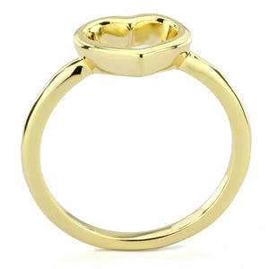 LO3985 - Flash Gold Brass Ring with No Stone