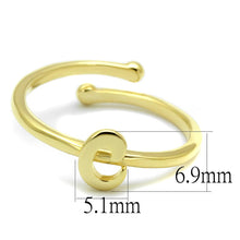 Load image into Gallery viewer, LO4008 - Flash Gold Brass Ring with No Stone