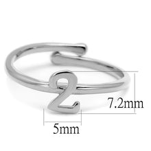 Load image into Gallery viewer, LO4009 - Rhodium Brass Ring with No Stone