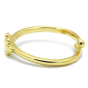LO4028 - Flash Gold Brass Ring with No Stone