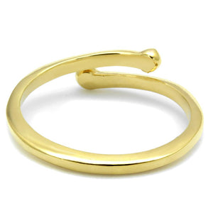 LO4040 - Flash Gold Brass Ring with No Stone