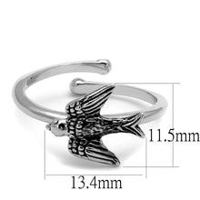 Load image into Gallery viewer, LO4053 - Rhodium Brass Ring with No Stone